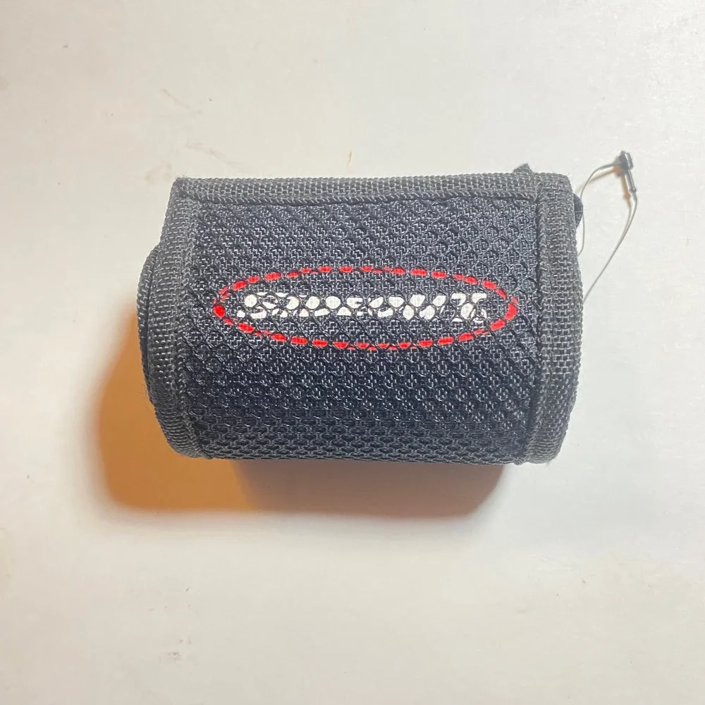Sideout Black Roll\-Up Wallet Zipper Pocket Key Ring Compact Fabric Organizer